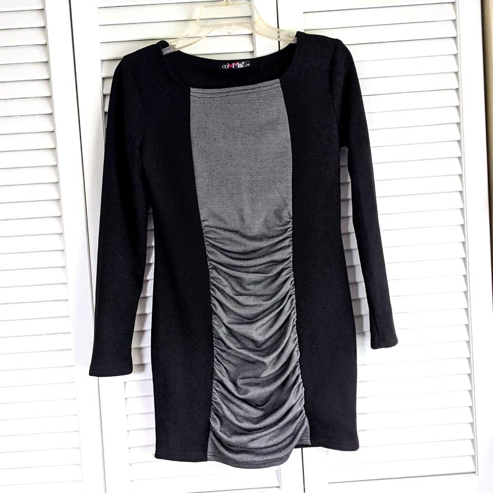 Black Mini Dress | Fleece-lined | small